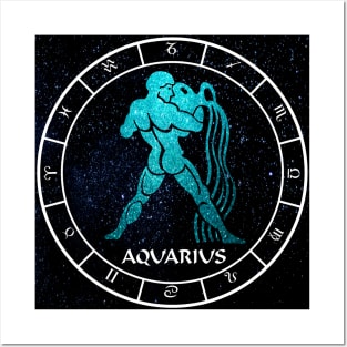 Aquarius - Zodiac Sign Posters and Art